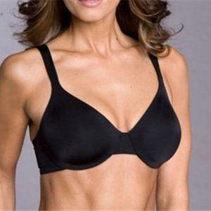 Calvin Klein Seductive Modern Seamless Comfort Unpadded Underwire Bra Black 38DD